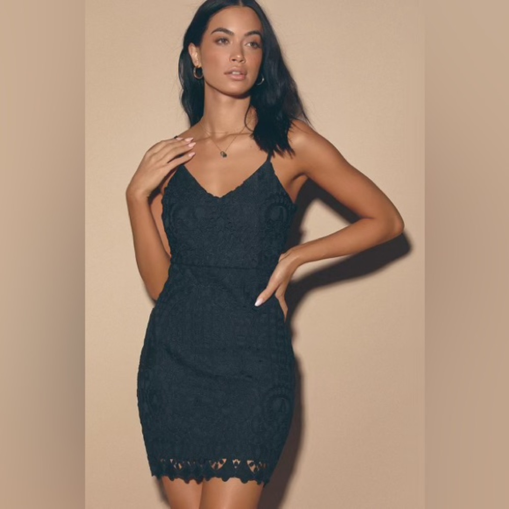 Lulu black mini dress